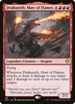 🧙Drakuseth, Maw Of Flames R 138 SCD Starter Commander Deck MTG - Image 1