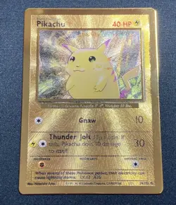 Pikachu Gold Metal Promo 2021 Pokemon Celebrations Ultra-Premium Collection #58 - Image 1