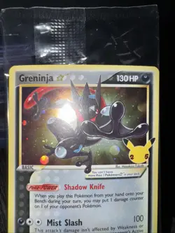 Pokemon TCG Greninja Gold Star - Celebrations Black Star Promo - Sealed, Clean! - Image 5