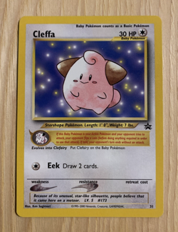2001 CLEFFA BLACK STAR PROMO #31 POKEMON TCG NM - Image 1