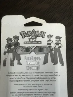 Pokemon EX Team Magma vs Aqua Blister Booster Pack Factory Sealed (Aggron Art) - Image 4