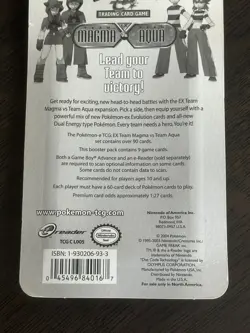 Pokemon EX Team Magma vs Aqua Blister Booster Pack Factory Sealed (Aggron Art) - Image 5