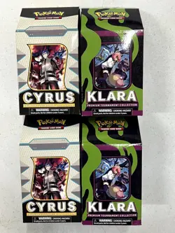 Pokemon Cyrus and Klara Premium Tournament Collection SEALED DISPLAY! 28 Packs! - Image 1