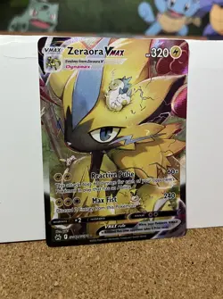 Pokemon TCG Crown Zenith Galarian Gallery Zeraora Vmax (GG42/GG70) - Image 1