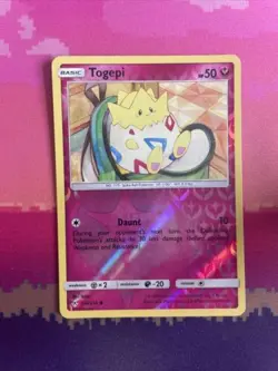 Pokemon Card Togepi Unbroken Bonds Reverse Holo 136/214 Near Mint - Image 1