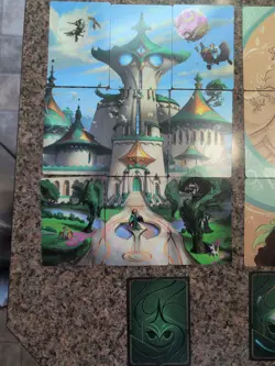 Disney Lorcana ARCHAZIA'S ISLAND Art Cards Complete 1-20 Card Puzzle - Image 1