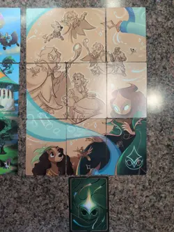 Disney Lorcana ARCHAZIA'S ISLAND Art Cards Complete 1-20 Card Puzzle - Image 2