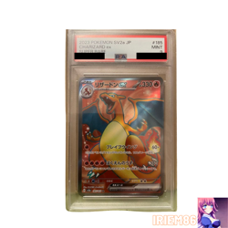 PSA 9 Charizard-ex 185/165 Pokemon Trading Card Game Vintage Nintendo Japan 2023 - Image 1