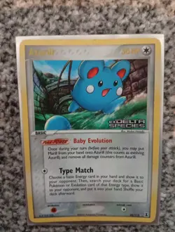 Pokemon EX Delta Species Reverse Holo Stamped Azurill Card 20/113 - Image 1