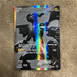 Zekrom 114/114 Black & White Base Full Art Holo Rare Pokemon Card - Image 1