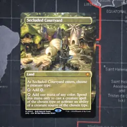 Secluded Courtyard (Non-foil)[Borderless] Bloomburrow: Special Guests 0063 M MTG - Image 1