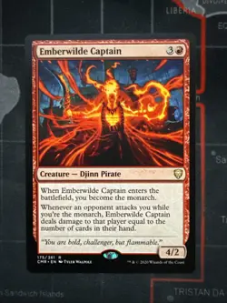 Emberwilde Captain 175/361 Regular Rare Commander Legends MTG MAGIC UNPLAYED - Image 1