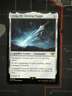 Mtg. Sting, the Glinting Dagger. Lord of the Rings. Pack Fresh Magic - Image 1