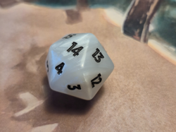 Moogle Die MTG Final Fantasy Bundle Spin Down Life Counter D20 32mm White Kupo - Image 5