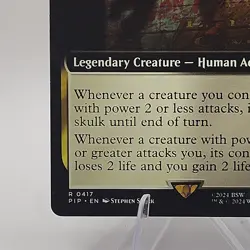 MacCready, Lamplight Mayor (Extended Art) #417 (NM) Fallout PIP Magic MTG - Image 2