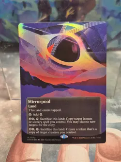 0072 Mirrorpool FOIL POSTER STELLAR SIGHTS BORDERLESS Edge of Eternities MTG - Image 1
