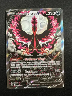 Galarian Moltres V Alternate Full Art 177/198 Chilling Reign Pokemon English - Image 1