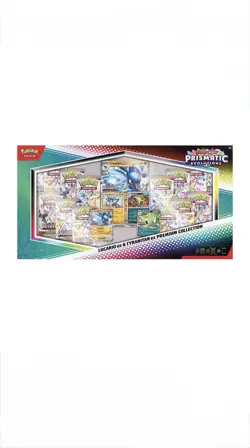 Pokemon TCG Prismatic Evolutions Lucario ex & Tyranitar ex Premium Collection - Image 1