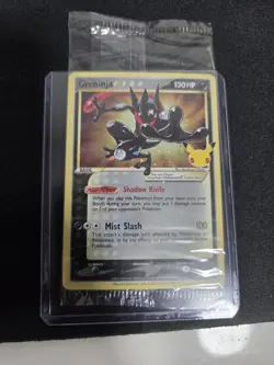 Pokemon Celebrations Gold Star ETB Promo Greninja - SWSH144 - Sealed - Swirl - Image 1