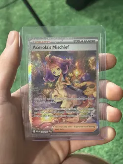 POKEMON Mega Evolution ACEROLA'S MISCHIEF 183/132 Special Illustration Rare NM - Image 1