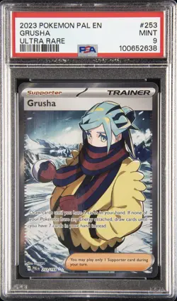 2023 POKEMON PAL EN-PALDEA EVOLVED ULTRA RARE #253 GRUSHA PSA 9 - Image 1