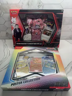 Pokemon Mewtwo Team Rockets Ex Box & Prismatic Poster Collection Sealed Tcg 💎 - Image 1