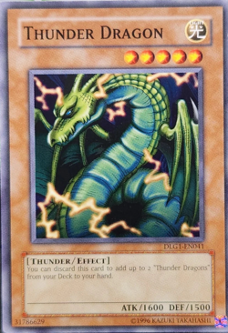 Thunder Dragon DLG1-EN041 Common NM YuGiOh TCG Card - Image 1