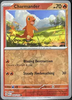 Charmander - (Reverse Cosmos Holo) (Costco Exclusive) 004/165 Pokemon Card - Image 1