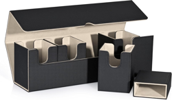 Card Storage Box with Dice Tray for MTG Yugioh, 5 in 1 Card Deck Case Holds 900+ - Image 1