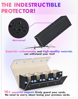 Card Storage Box with Dice Tray for MTG Yugioh, 5 in 1 Card Deck Case Holds 900+ - Image 2