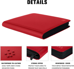 Premium 1000+ Pockets Card Binder,16 Pockets Trading Card Binder Ringless Side L - Image 5