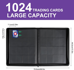 1000 Card Binder 16 Pocket, Premium Trading Card Binder for 1000+ Cards, 16 Poc - Image 2