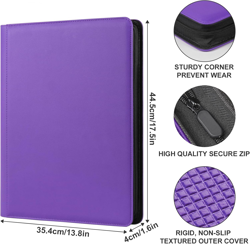 1000 Card Binder 16 Pocket, Premium Trading Card Binder for 1000+ Cards, 16 Poc - Image 5