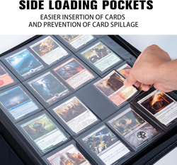 1000+ Pockets Card Binder,16 Pockets Trading Card Binder Ringless Side Loading T - Image 3