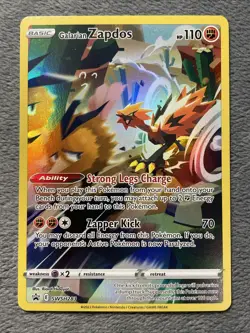 Galarian Zapdos SWSH283 Full Art Holo Promo Pokemon Card 2023 NM - Image 1