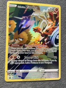 Galarian Zapdos SWSH283 Full Art Holo Promo Pokemon Card 2023 NM - Image 3