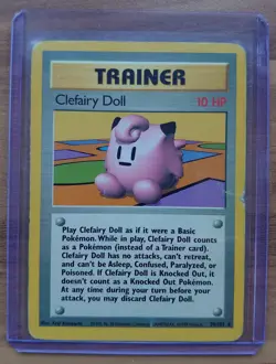 Clefairy Doll 70/102, Rare, Base Set, Unlimited, Pokemon Card - Image 1