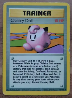 Clefairy Doll 70/102, Rare, Base Set, Unlimited, Pokemon Card - Image 5