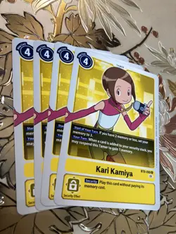 Digimon Card Game Playset BT8-090 U Kari Kamiya New Awakening - Image 1
