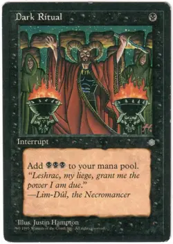 Magic the Gathering - Dark Ritual - Ice Age - MP+/LP- - Image 1
