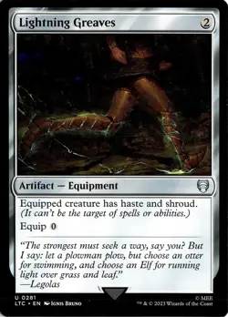 NM - Lightning Greaves U Commander: The Lord of the Rings: Tales of Middle-earth - Image 1