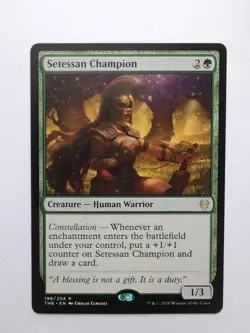 MTG Setessan Champion (THB) Theros Beyond Death Regular Rare 198/254 - Image 1