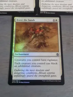 MTG X3 Brave the Sands Khans of Tarkir 005/269 X1 Foil-X2 Regular Uncommon - Image 2