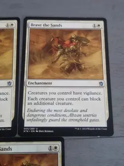 MTG X3 Brave the Sands Khans of Tarkir 005/269 X1 Foil-X2 Regular Uncommon - Image 4
