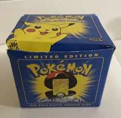 POKEMON BURGER KING. PICACHU 23K GOLD PLATED TRADING CARD. SEALED. NINTENDO 1999 - Image 2