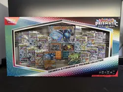 Pokemon Lucario Tyranitar Premium Collection Prismatic Evolutions Sam’s Club - Image 1