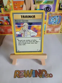 Pokemon TCG Blaine's Gamble Gym Heroes 121/132 Regular - Image 1