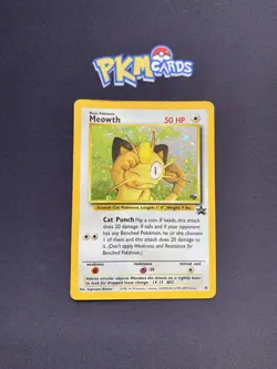 Pokemon TCG Meowth 10 Black Star Promo Holo HP. - Image 1