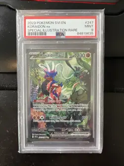 2023 Pokemon Sv01: Scarlet & Violet Base Set Koraidon ex 247/198 PSA 9 Mint AO - Image 1