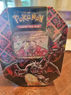 Pokemon TCG Scarlet and Violet Paldean Fates Tin Shiny Charizard ex - Image 1